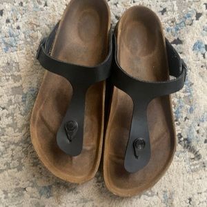Black Birkenstock sandals. Gently used.